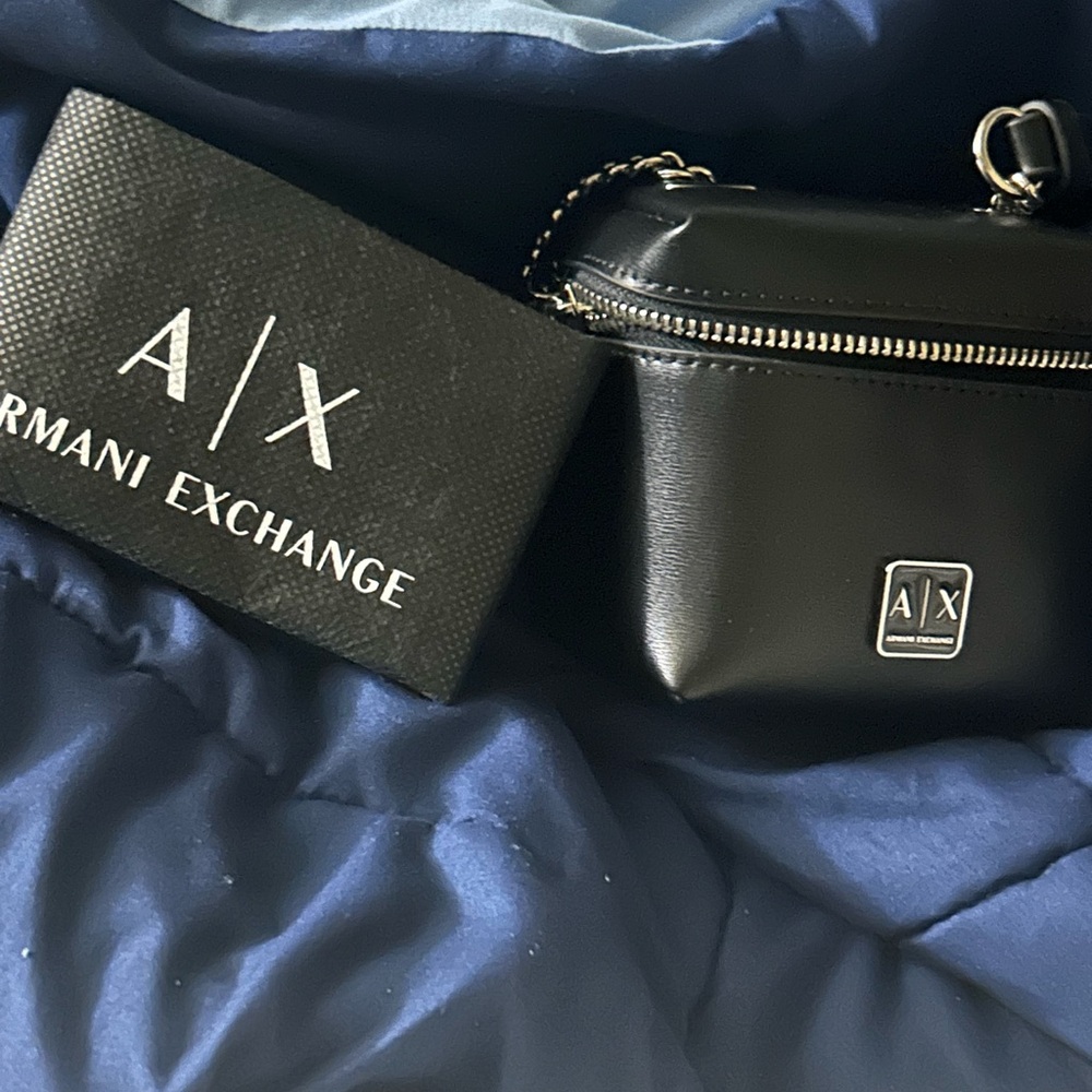 Armani Exchange Charcoal Crossbody Bag